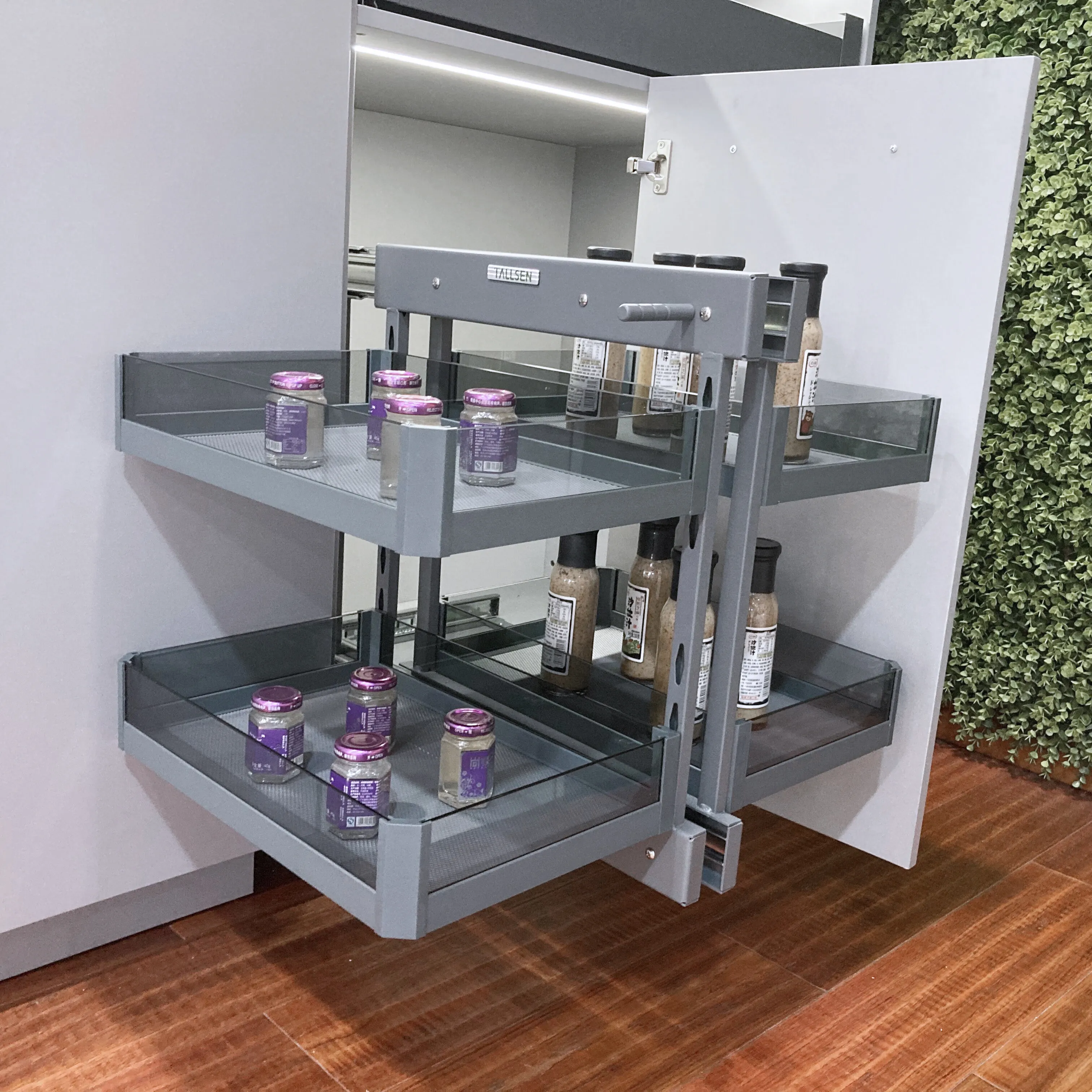 PO6153 Kitchen cabinet glass magic corner 1