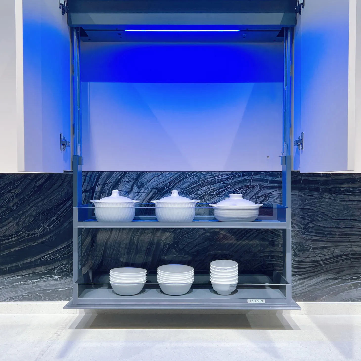 PO6120 vertical intelligent electric lifting glass basket 1