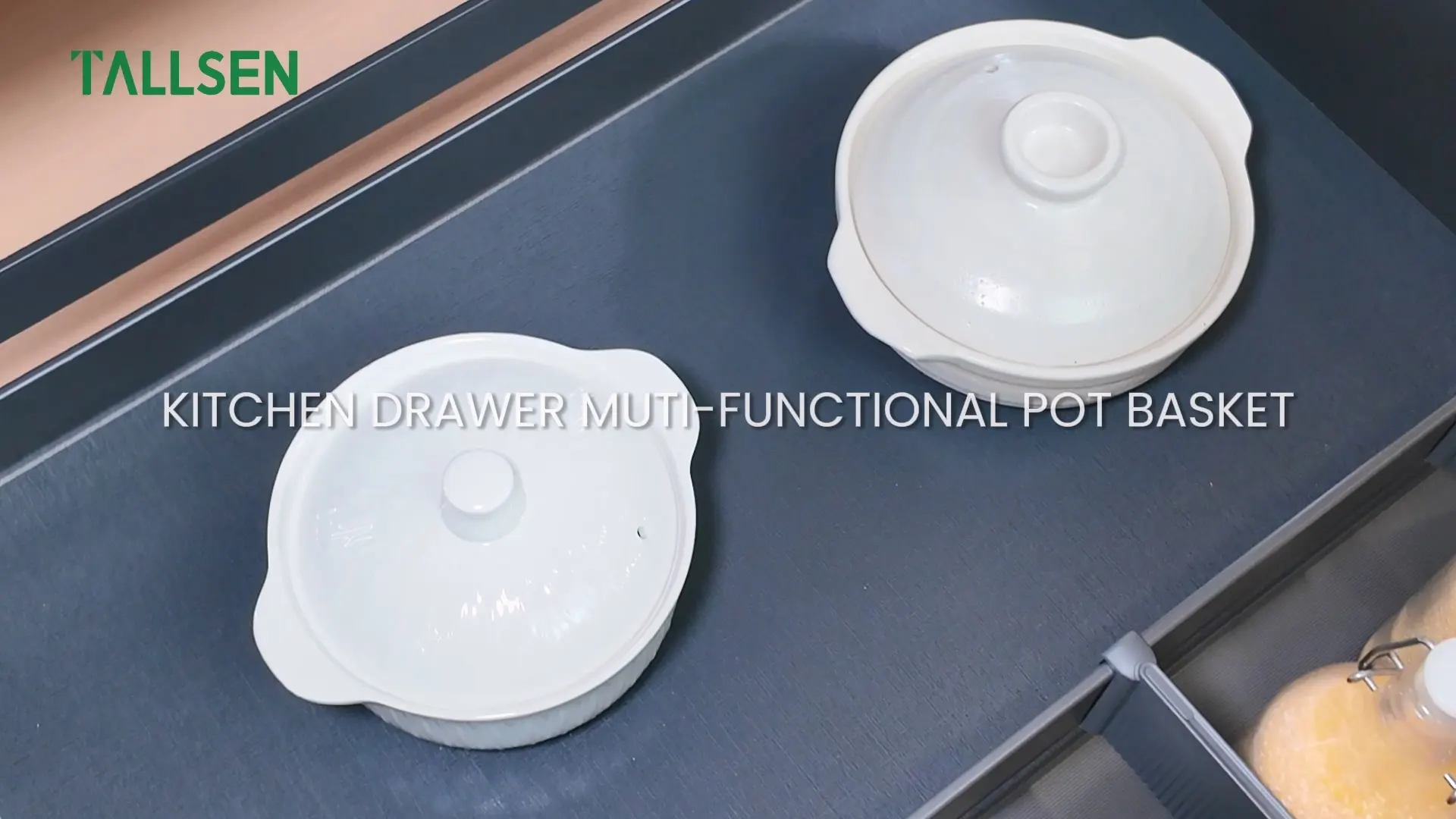 Tallsen PO6285 Hansen serija korpi za kuhinjsko skladištenje, serija kuhinjskih ladica, višenamjenska korpa za lonce 1