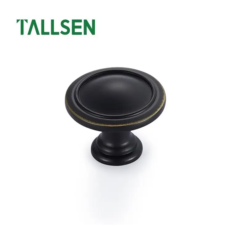 Rich Matte Black Finish Solid Brass Knob 1