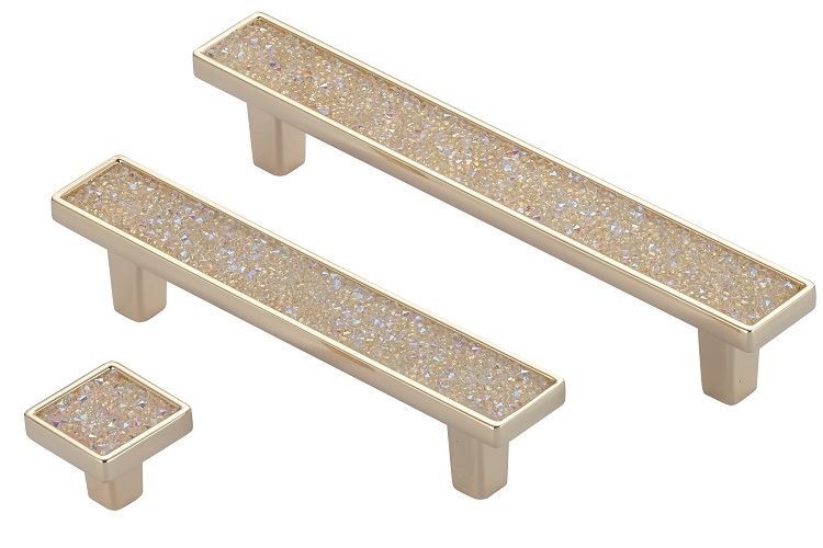 Crystal <00000000> Glerhúsgögn vélbúnaðar skáp handfang toghnappar með stáli sink álfelgur eða ryðfríu stáli 3