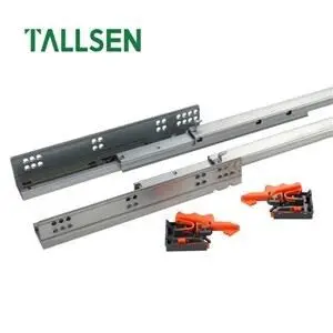 Full Extension Soft Close Push to Open Steel Bearing Slide Factory 1