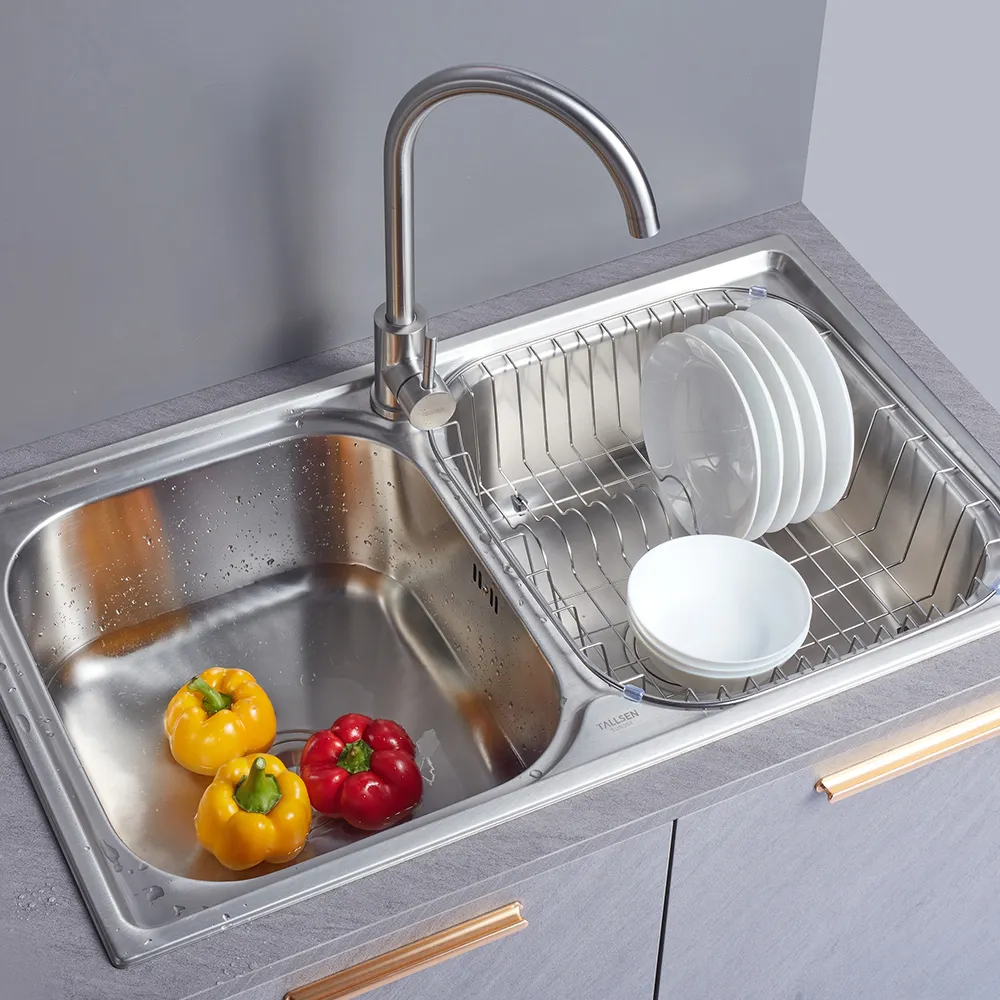Lavello da cucina in acciaio inossidabile pressato e lavello pressato- 924217 1