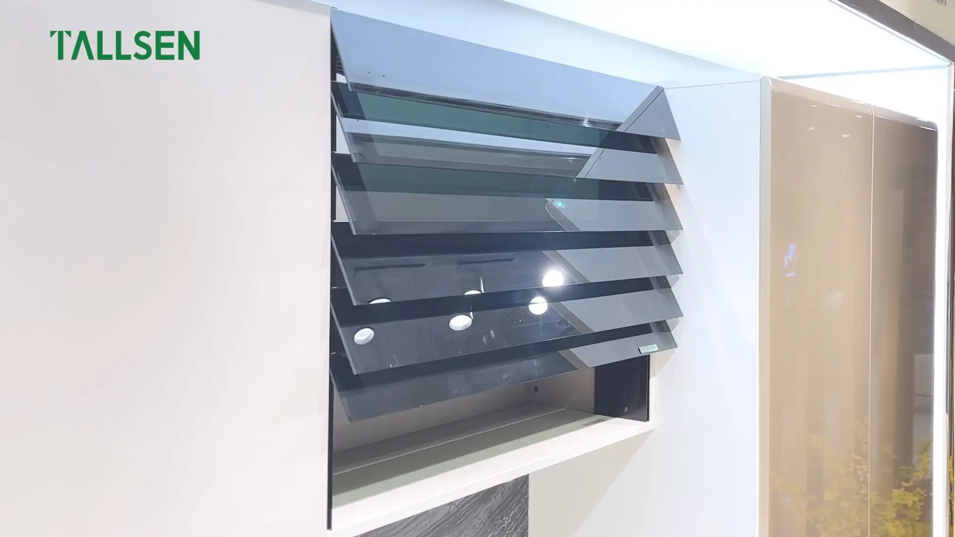 PO1179 intelligent glass lifting cabinet door 1