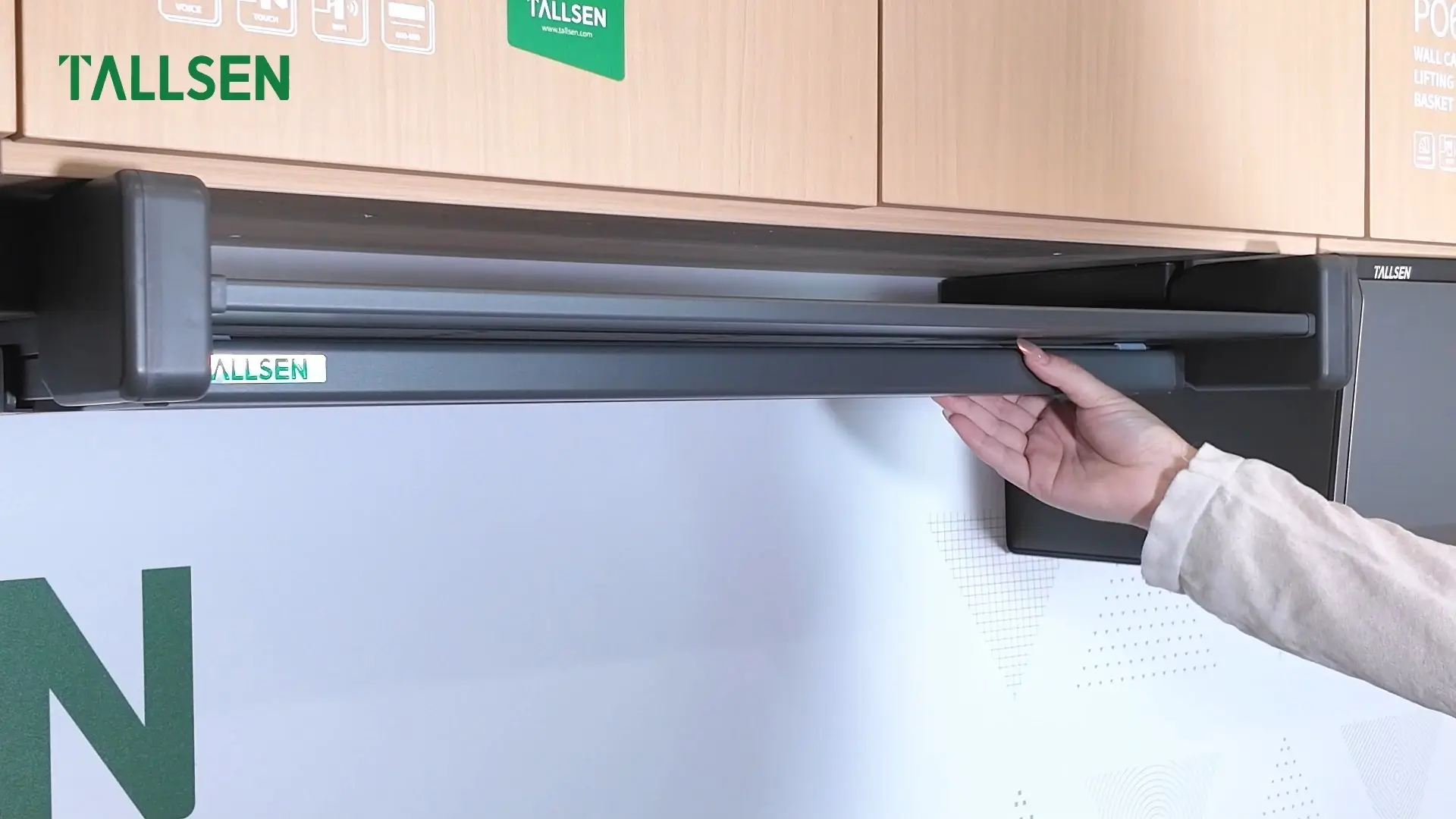 टॉल्सन PO6321 हँगिंग कॅबिनेट हाय कॅबिनेट सिरीज लपवलेले फोल्डिंग स्टोरेज शेल्फ 1